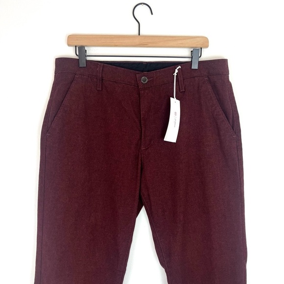 AG Adriano Goldschmied Caden Tailored Twill Pants in Dark Sangria NWT Size 31 - Picture 5 of 12